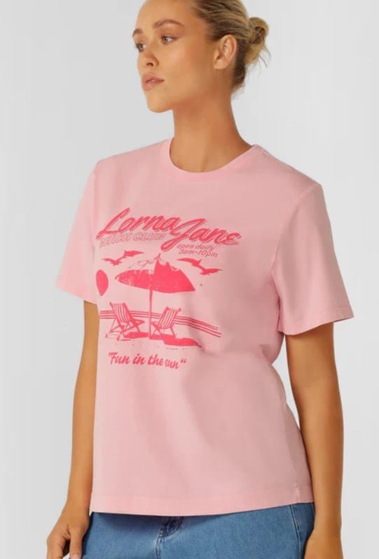 Load image into Gallery viewer, Lorna Jane Womens Beach Club Washed Relaxed T-Shirt
