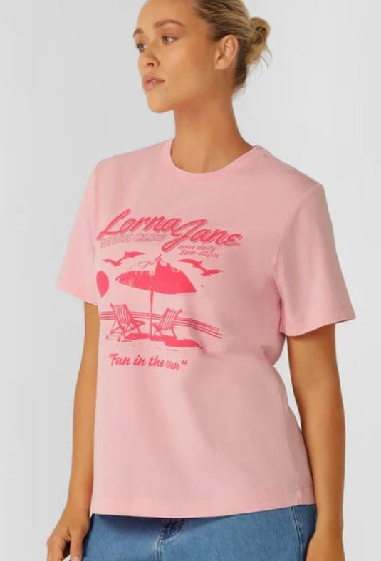 Lorna Jane Womens Beach Club Washed Relaxed T-Shirt