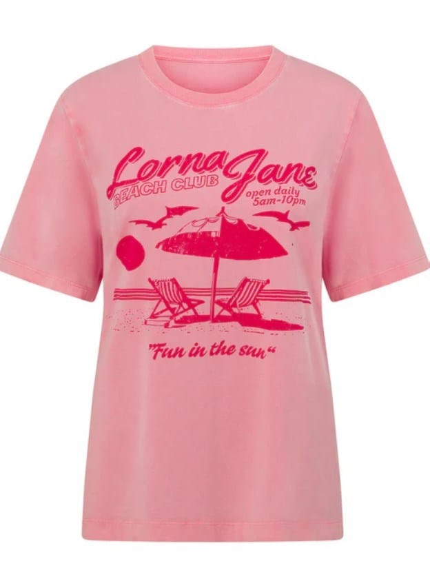 Load image into Gallery viewer, Lorna Jane Womens Beach Club Washed Relaxed T-Shirt
