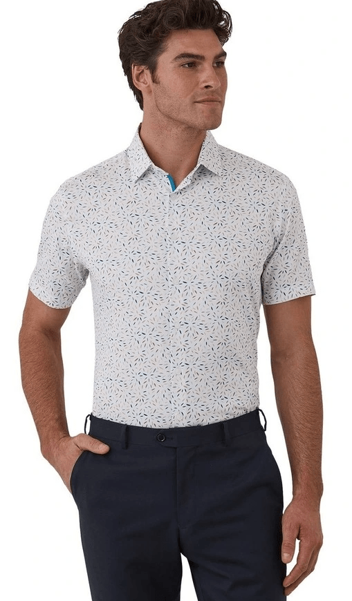 Load image into Gallery viewer, Cambridge Mens Portsea Modern Fit Short Sleeve Shirt - White
