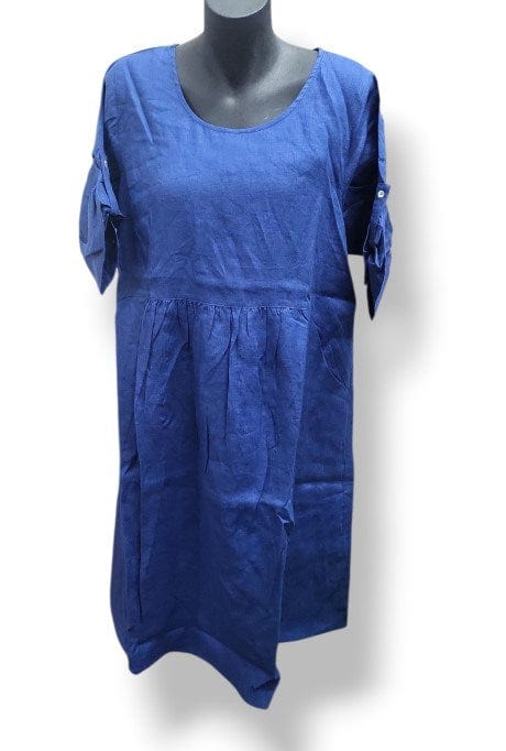 Corfu Womens Summer Linen Dress - Harbour