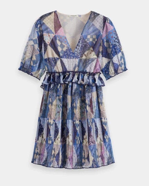 Scotch & Soda Womens Pleated Mini Dress
