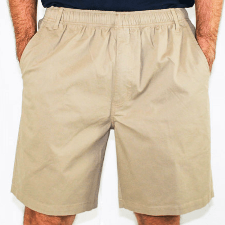Back Bay Cotton Mens Elastic Bedford Short