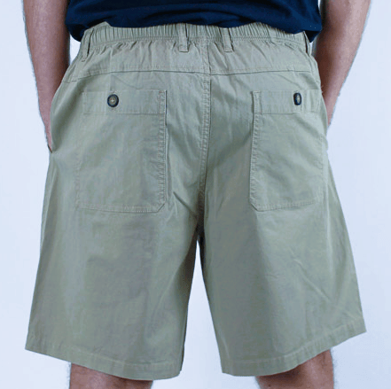 Back Bay Cotton Mens Elastic Bedford Short