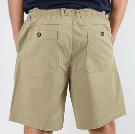 Back Bay Cotton Mens Elastic Bedford Short