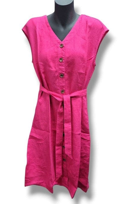 Givoni Womens Button Linen Dress