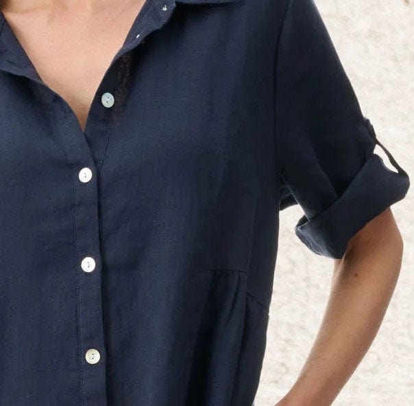 Load image into Gallery viewer, Givoni Womens Collared Linen Dress
