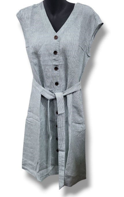 Givoni Womens Xyris Button Linen Dress