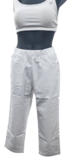 Sportswave Womens Denim Capri Short Leg Jeans - White