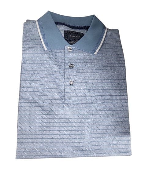 Load image into Gallery viewer, Back Bay Mens Mercerized Cotton Jacquard Polo
