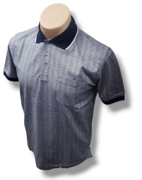 Load image into Gallery viewer, Back Bay Mens Mercerized Cotton Jacquard Polo
