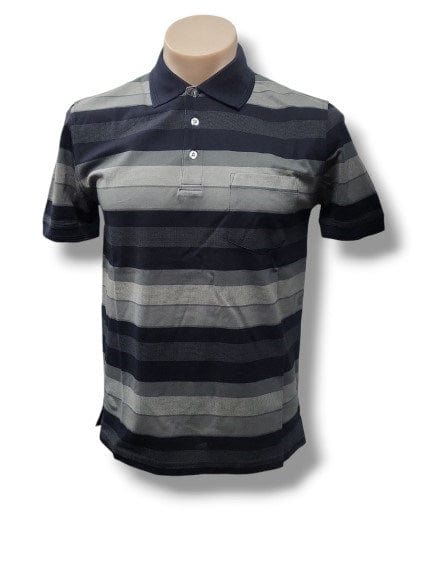 Back Bay Mens Mercerized Cotton Block Polo