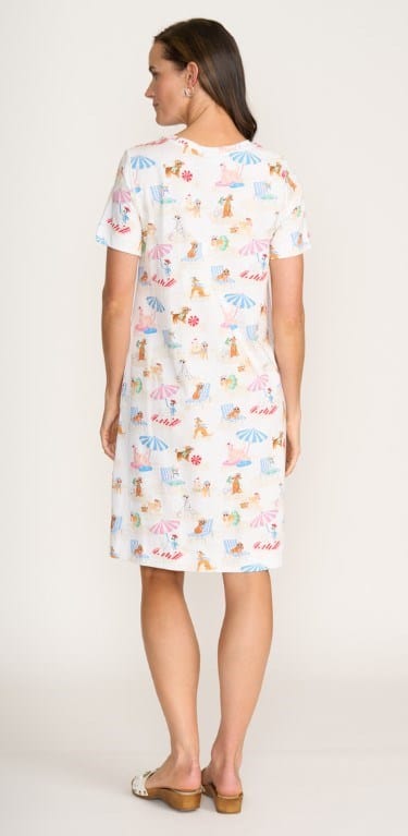 Foil Womens Here Comes Summer Dress - Sandy Paws