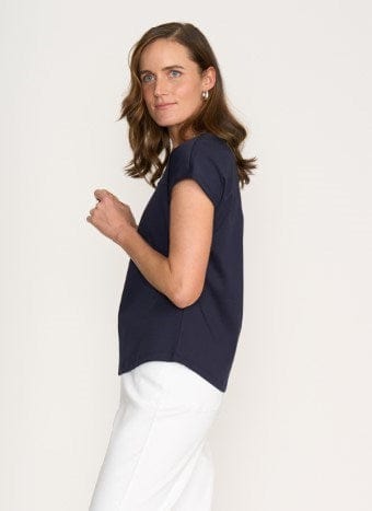 Load image into Gallery viewer, Foil Womens Instrumental Top - True Navy
