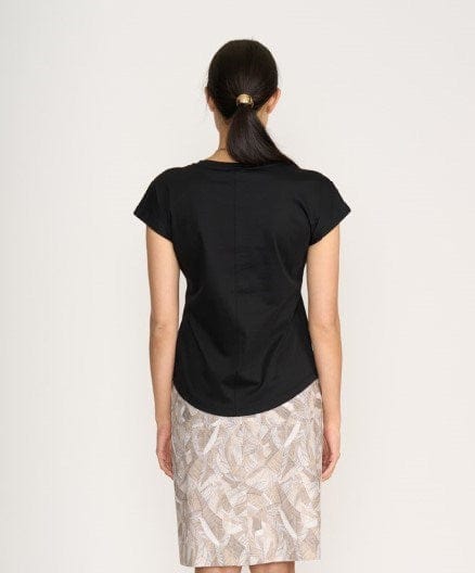 Foil Womens Instrumental Top - Black