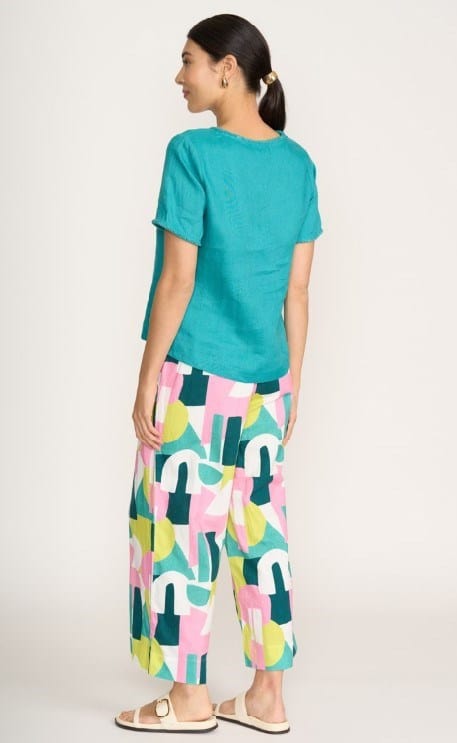 Load image into Gallery viewer, Foil Womens V Benefits Top - Aquatic
