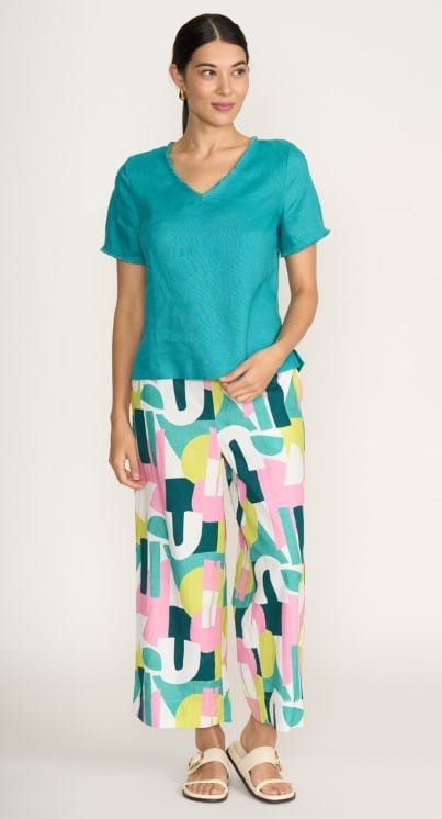 Foil Womens V Benefits Top - Aquatic