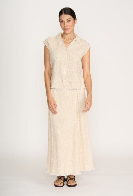 Foil Womens Natural Blender Top