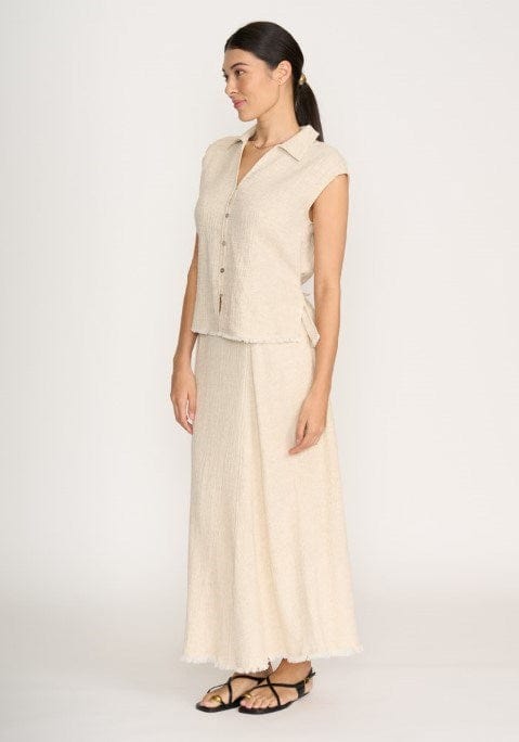 Foil Womens Natural Blender Top