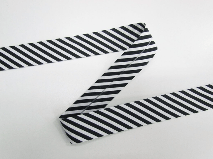 Two Green Zebras 25mm Bias Binding
