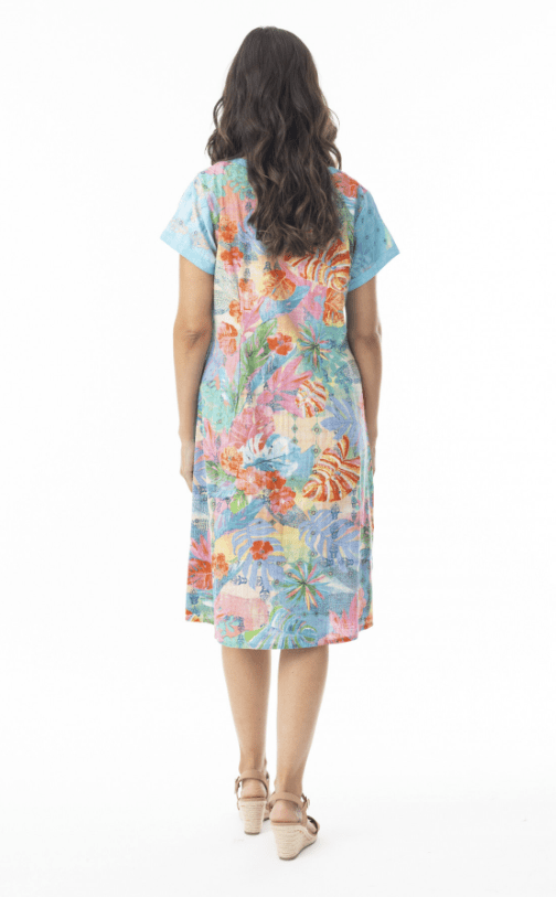 Load image into Gallery viewer, Orientique Womens Malvinas Patch Dress
