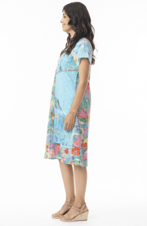 Load image into Gallery viewer, Orientique Womens Malvinas Patch Dress
