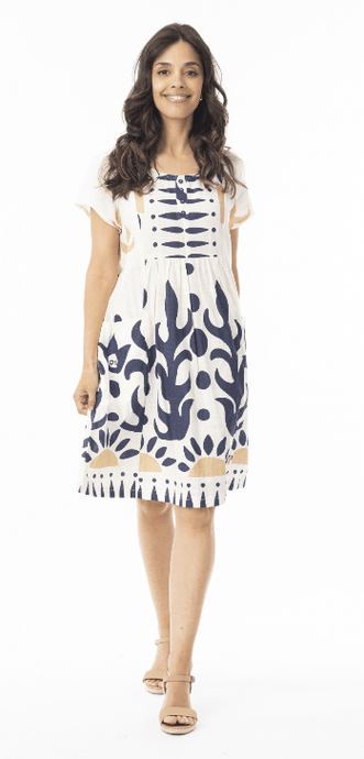 Orientique Womens Nazca Pockets Dress