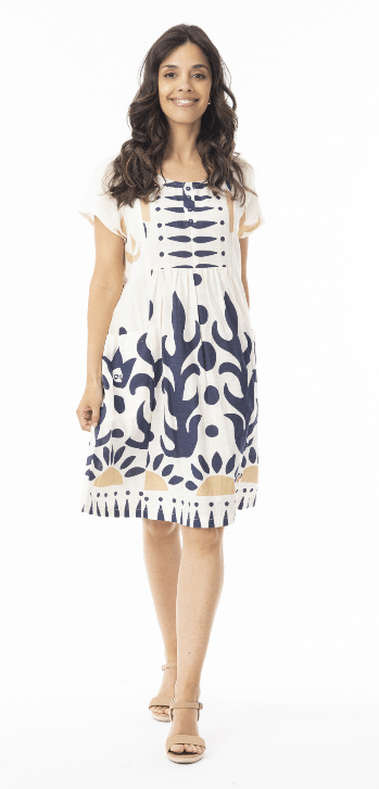 Load image into Gallery viewer, Orientique Womens Nazca Pockets Dress

