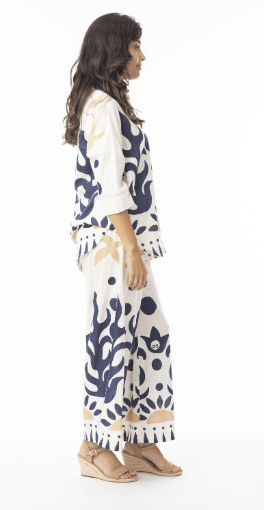 Load image into Gallery viewer, Orientique Womens Nazca Collar Top
