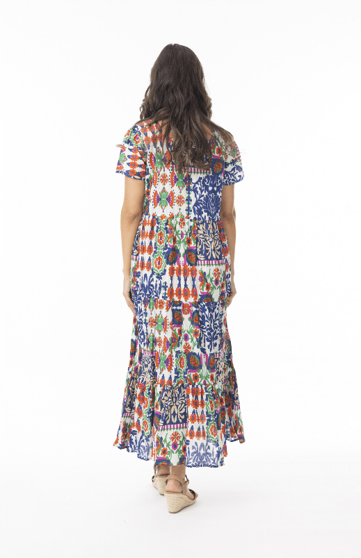 Load image into Gallery viewer, Orientique Womens Buzios Layers Square Neckline Dress
