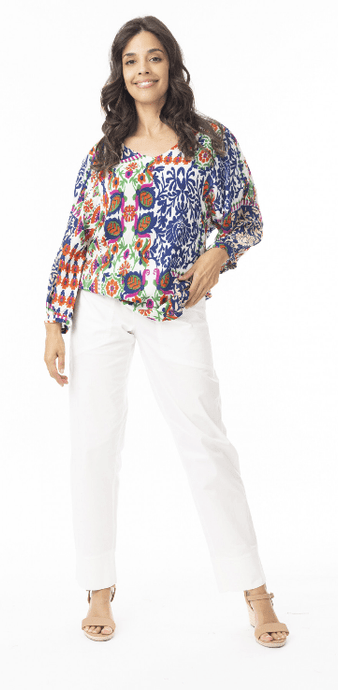 Orientique Womens Buzios V Neck Top