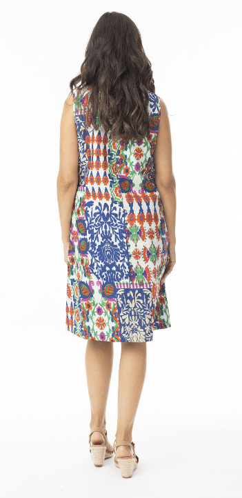 Orientique Womens Buzios Reversible Sleeveless Dress