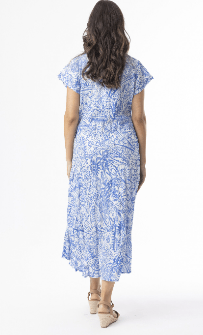 Orientique Womens Aksharay Bias Pockets Dress