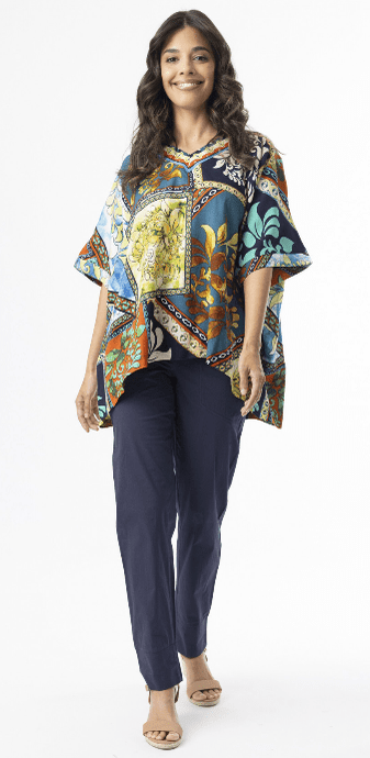 Orientique Womens Cabo Fria V Neck Boxy Top