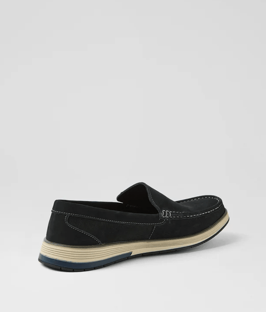 Ferracini Mens Tetley Slip-On Leather Shoe - Marinho