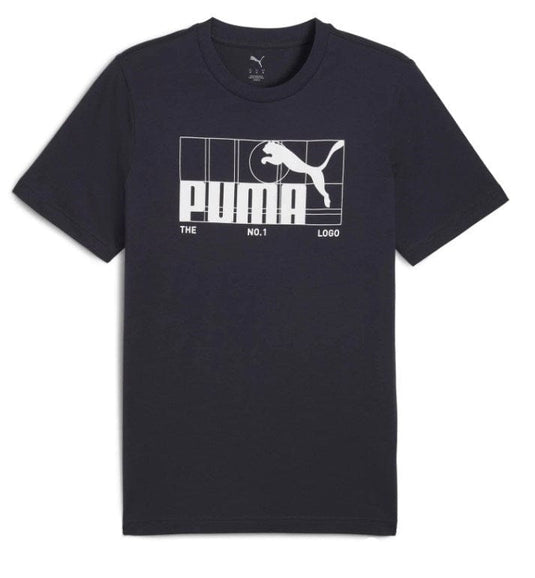 Puma Mens Graphic No. 1 Logo New Navy T-Shirts