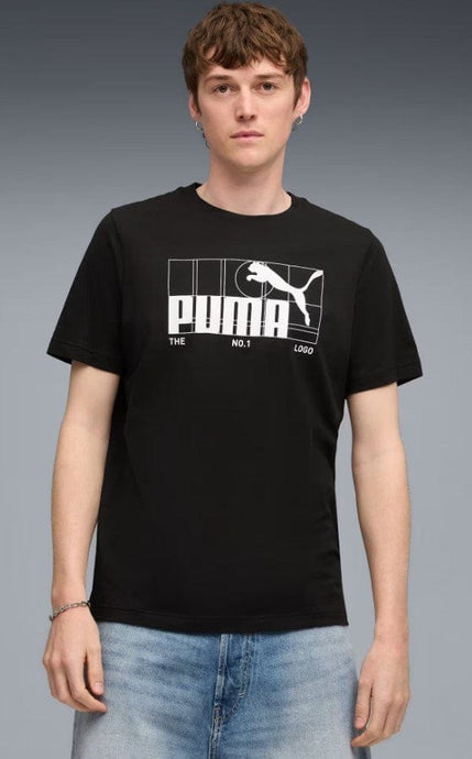 Puma Mens Graphic No. 1 Logo New Navy T-Shirts