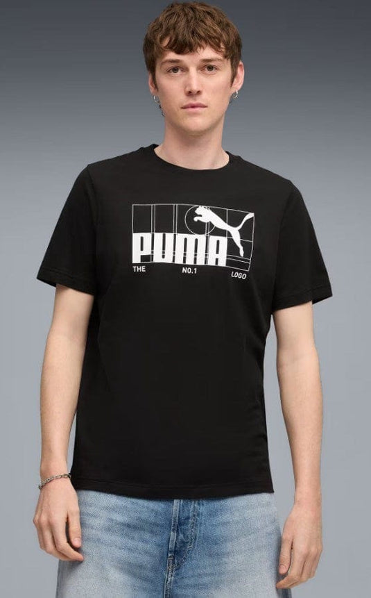 Puma Mens Graphic No. 1 Logo New Navy T-Shirts