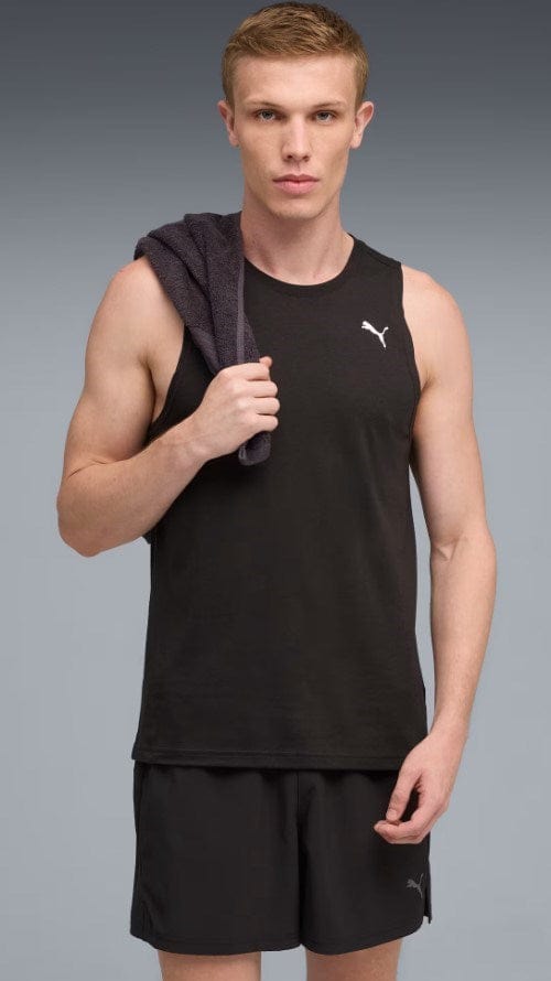 Puma Mens Tad Tech Triblend Sleeveless Tank Puma - Black