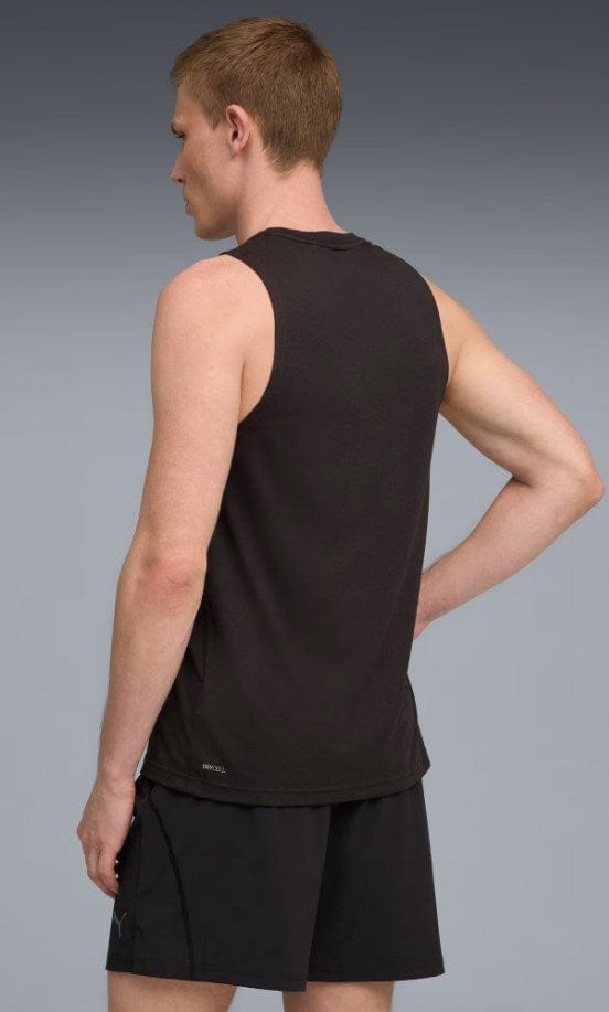 Load image into Gallery viewer, Puma Mens Tad Tech Triblend Sleeveless Tank Puma - Black
