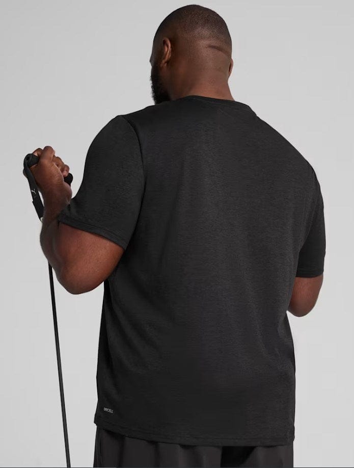 Load image into Gallery viewer, Puma Mens Tad Essentials Heather Cat Tee - Black
