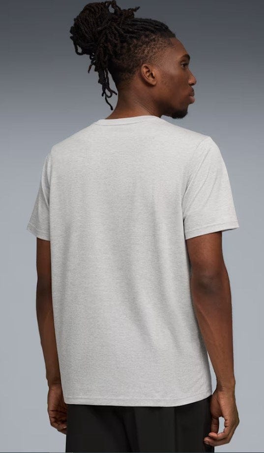 Load image into Gallery viewer, Puma Mens Tad Essentials Heather Cat Tee - Light Gray
