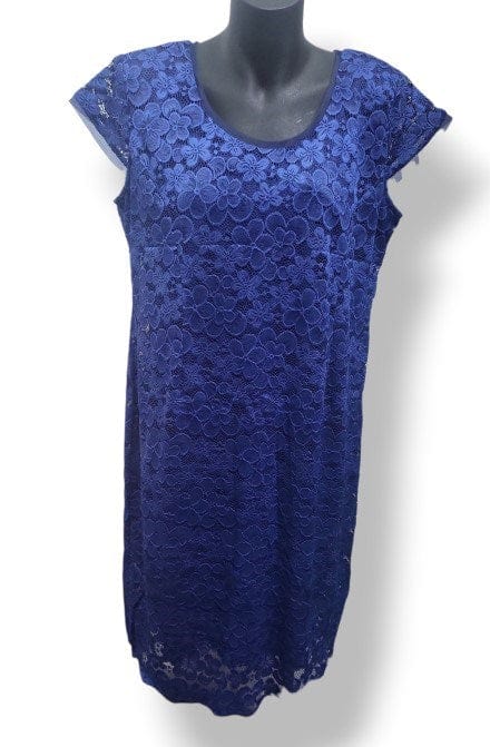 LS Collection Womens Floral Lace Pattern Dress
