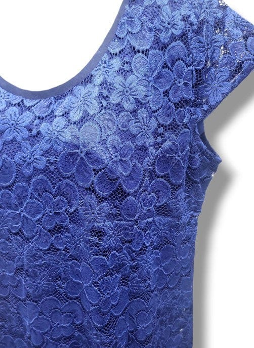LS Collection Womens Floral Lace Pattern Dress