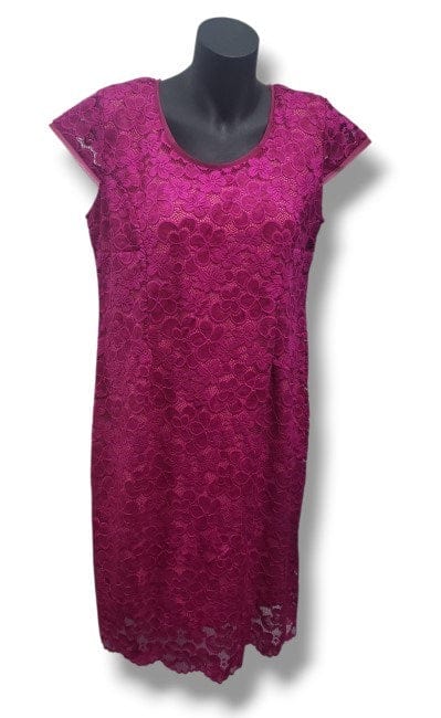 LS Collection Womens Fuchsia Flowers Dress