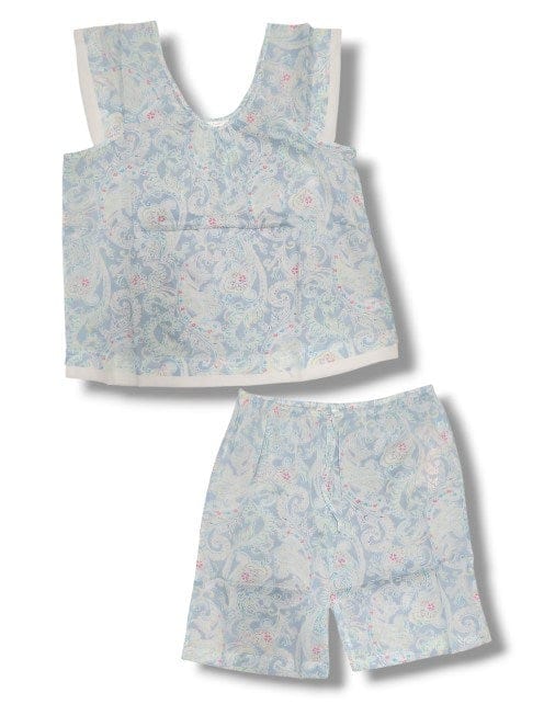 Load image into Gallery viewer, French Country Womens Pyjama Cap Knee Vintage Paisley
