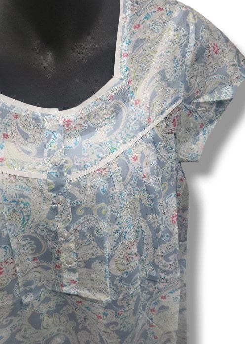 French Country Womens Nightie Cap 105 Vintage Paisley