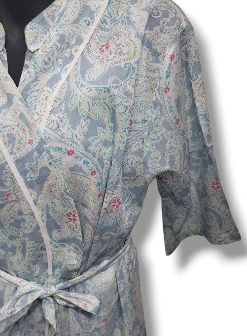 French Country Womens Robe Elbow 105 Vintage Paisley