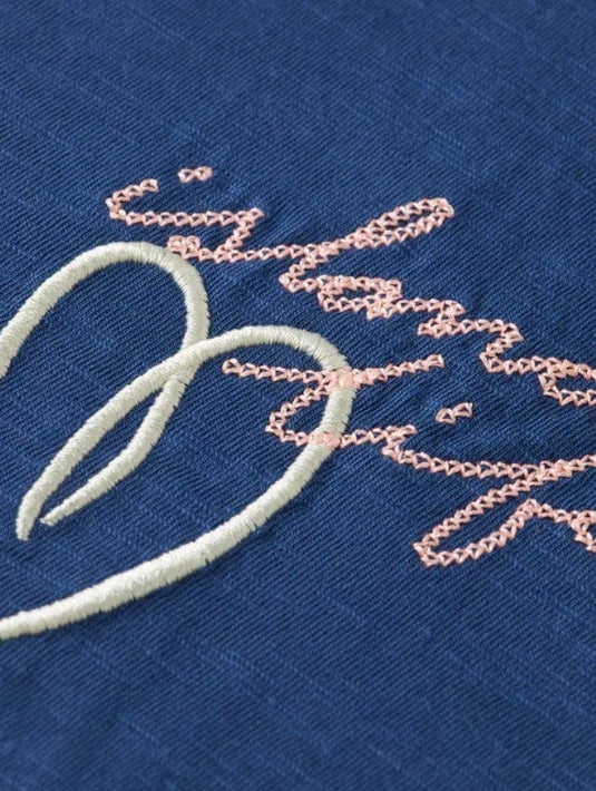 Scotch & Soda Womens Embroidered Artwork Tee
