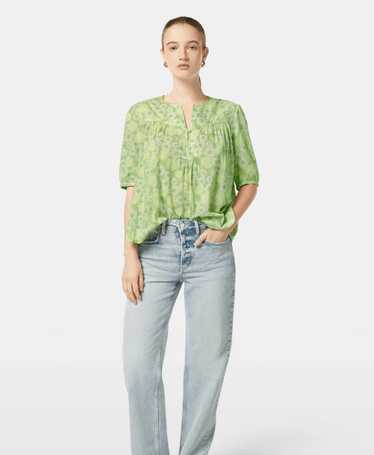 Scotch & Soda Womens Printed Short Sleeve Tip